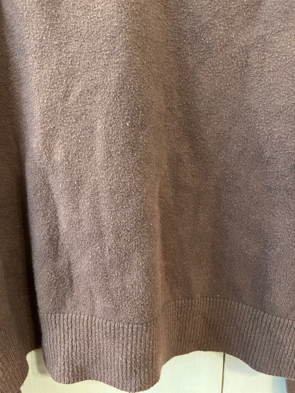 Nuuds Brown V-Neck Sweater XL Oversized Soft Knit Casual - Picture 9 of 14